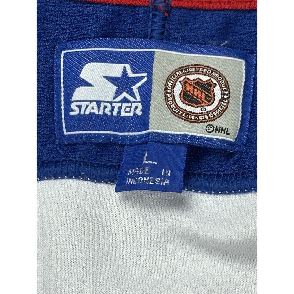 Vintage New York Rangers Jersey Mens Large White NHL Hockey Starter - Picture 10 of 14